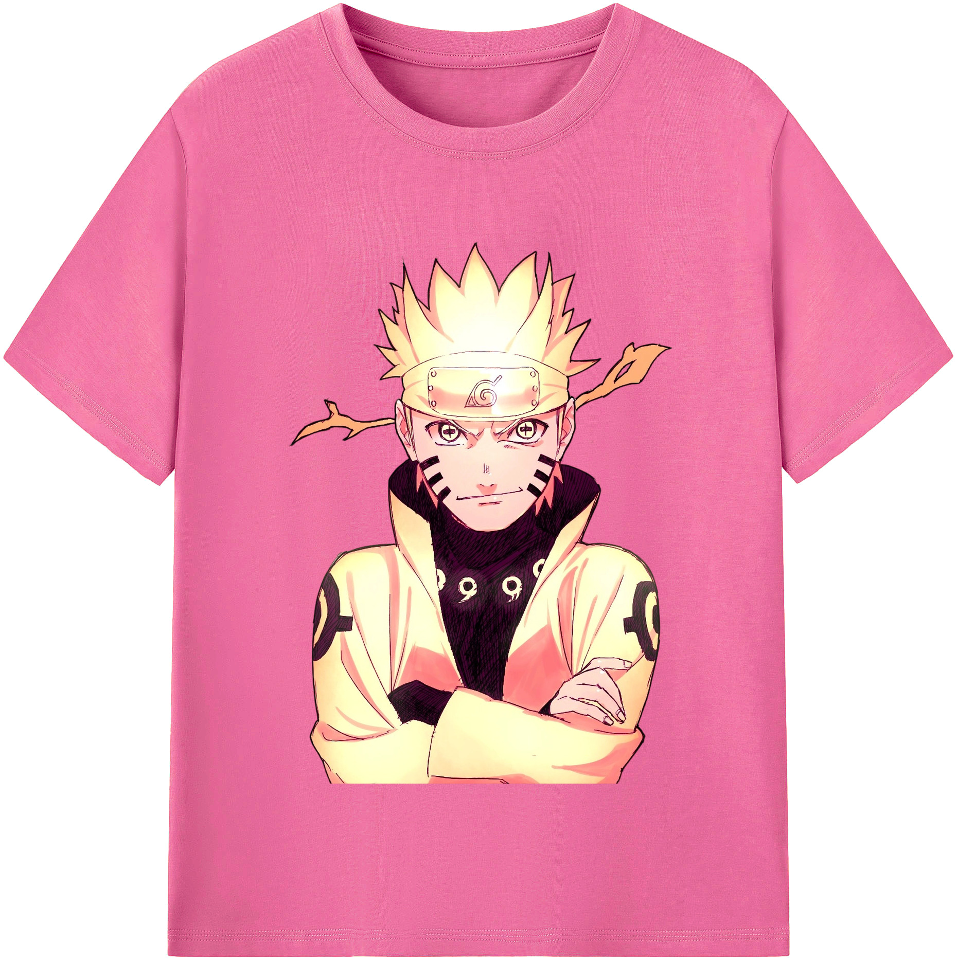 （画像用） NARUTO -ナルト- うずまき ナルト Uzumaki Naruto レディースカジュアルプリントTシャツ（綿100％）